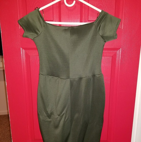 Olive green dress - Picture 3 of 3